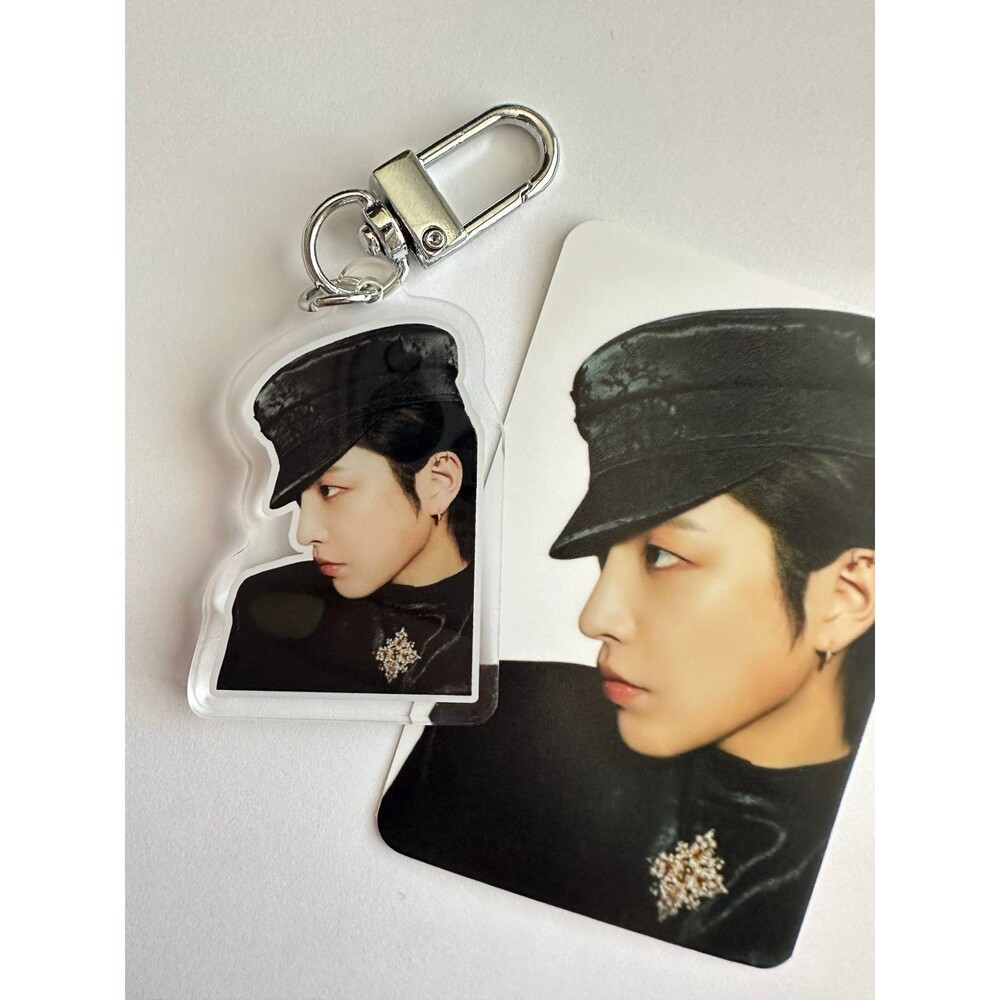 HONGJOONG Bias ATEEZ Atiny Keychain photo In Your Fantasy Golden Hour idol kpop